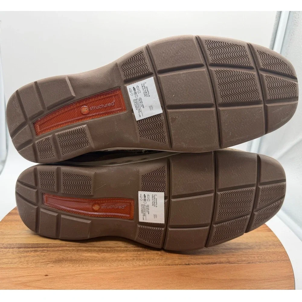 Clarks Unstructured Men's 9W Annapolis Boat Shoes Taupe Nubuck Leather‎ 0726